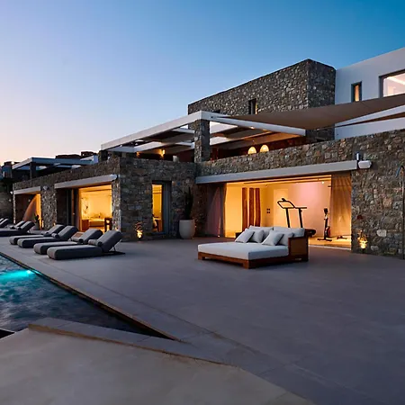 Blue Diamond By Mykonos Rocks Villa Kalo Livadi